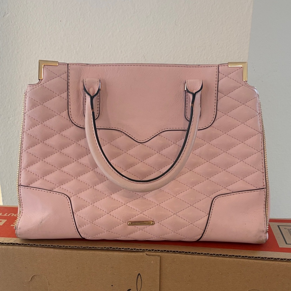Rebecca Minkoff Pink Quilted Satchel